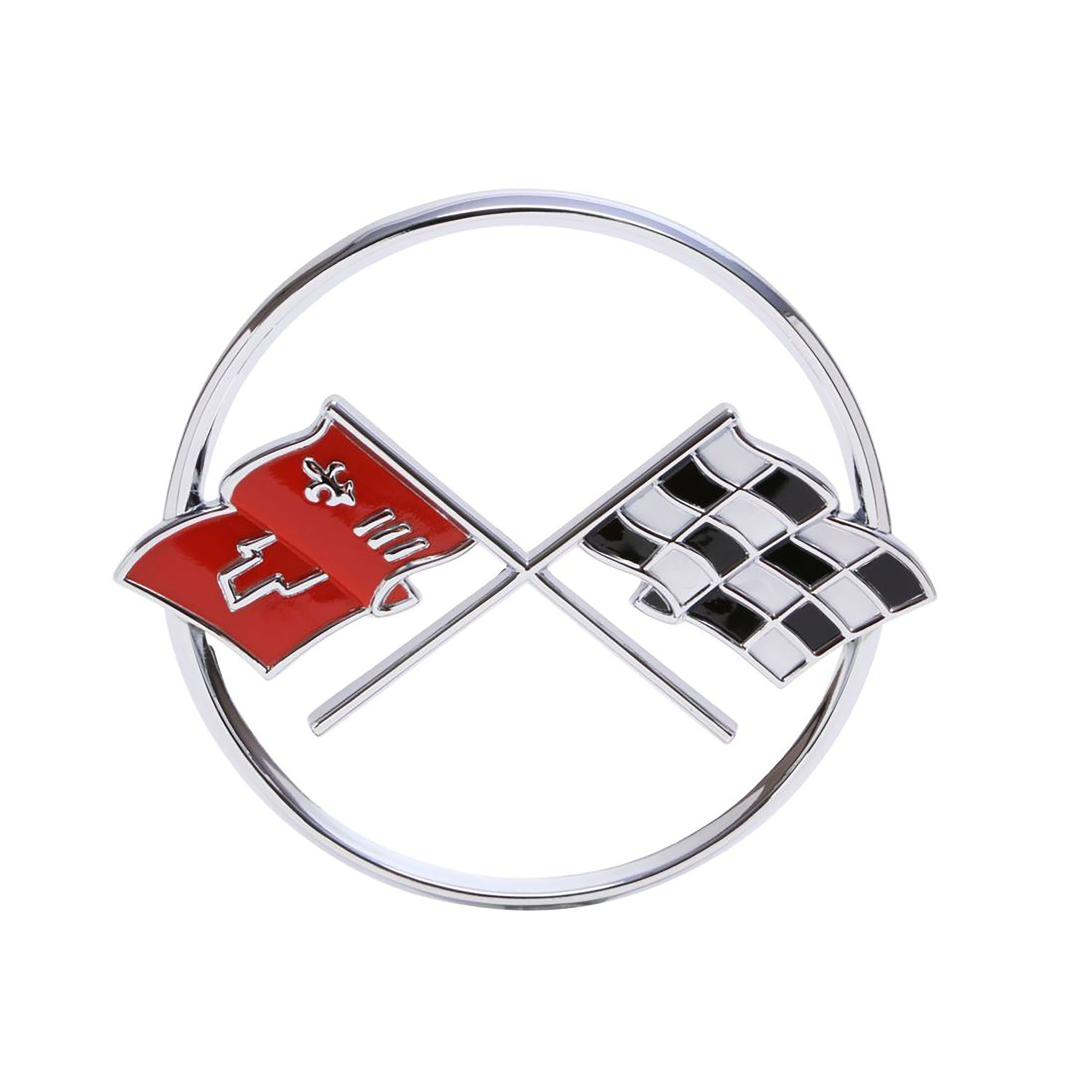 C1 1962 Chevrolet Corvette Nose Emblem W/Aheasive Tape - Trim Parts