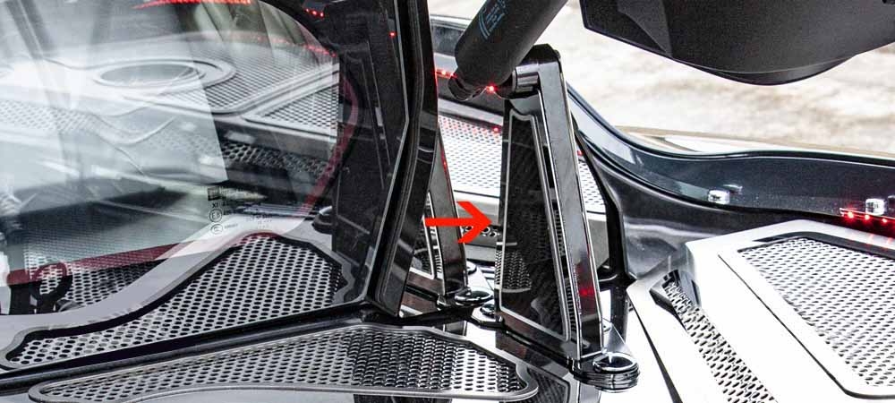 C8 2020-2024 Chevrolet Corvette Hinge Dress up Kit 6Pc - Choose Finish/Color - American Car Craft