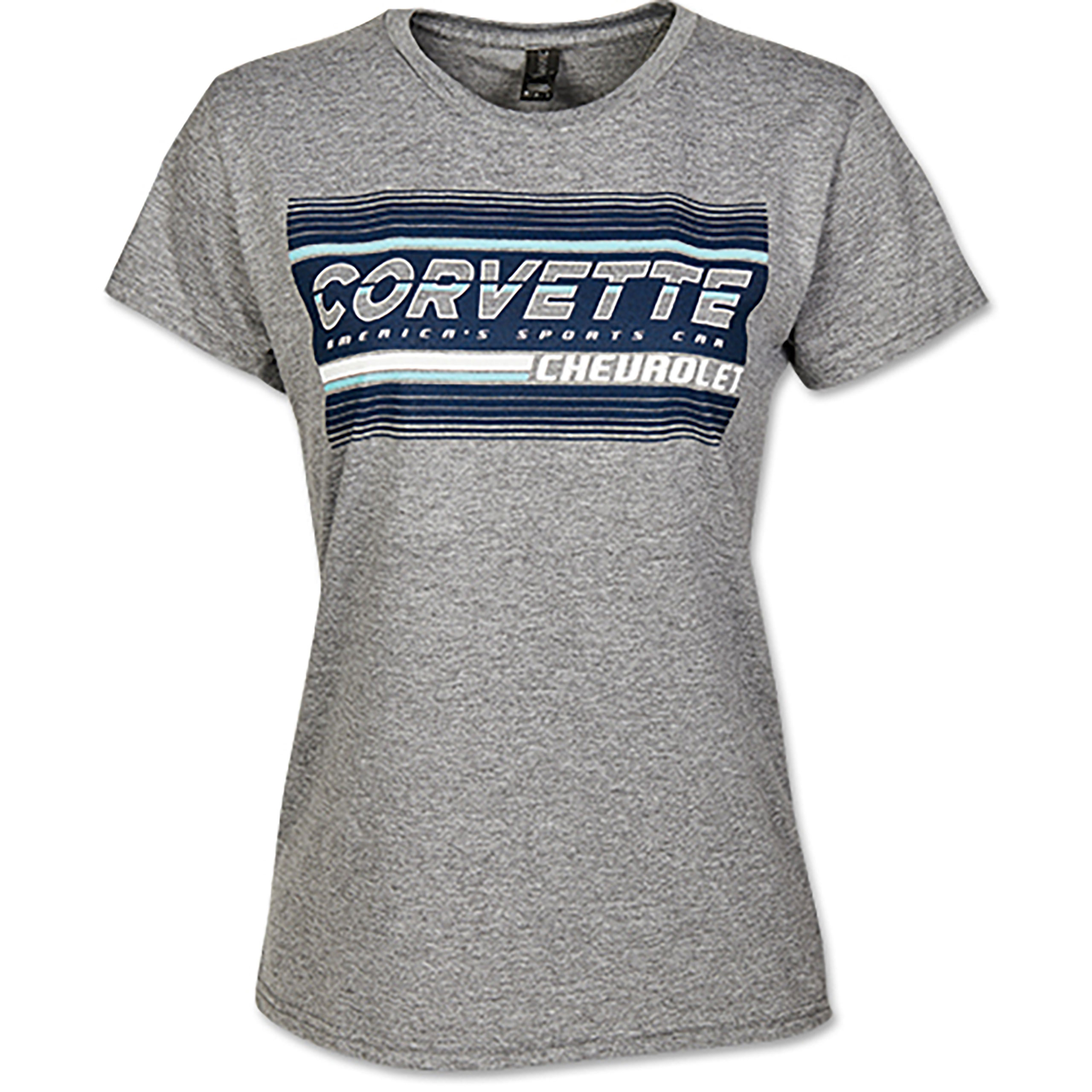1953-2022 Chevrolet Corvette Ladies Corvette America's Sportscar T-Shirt - Auto Accessories Of America