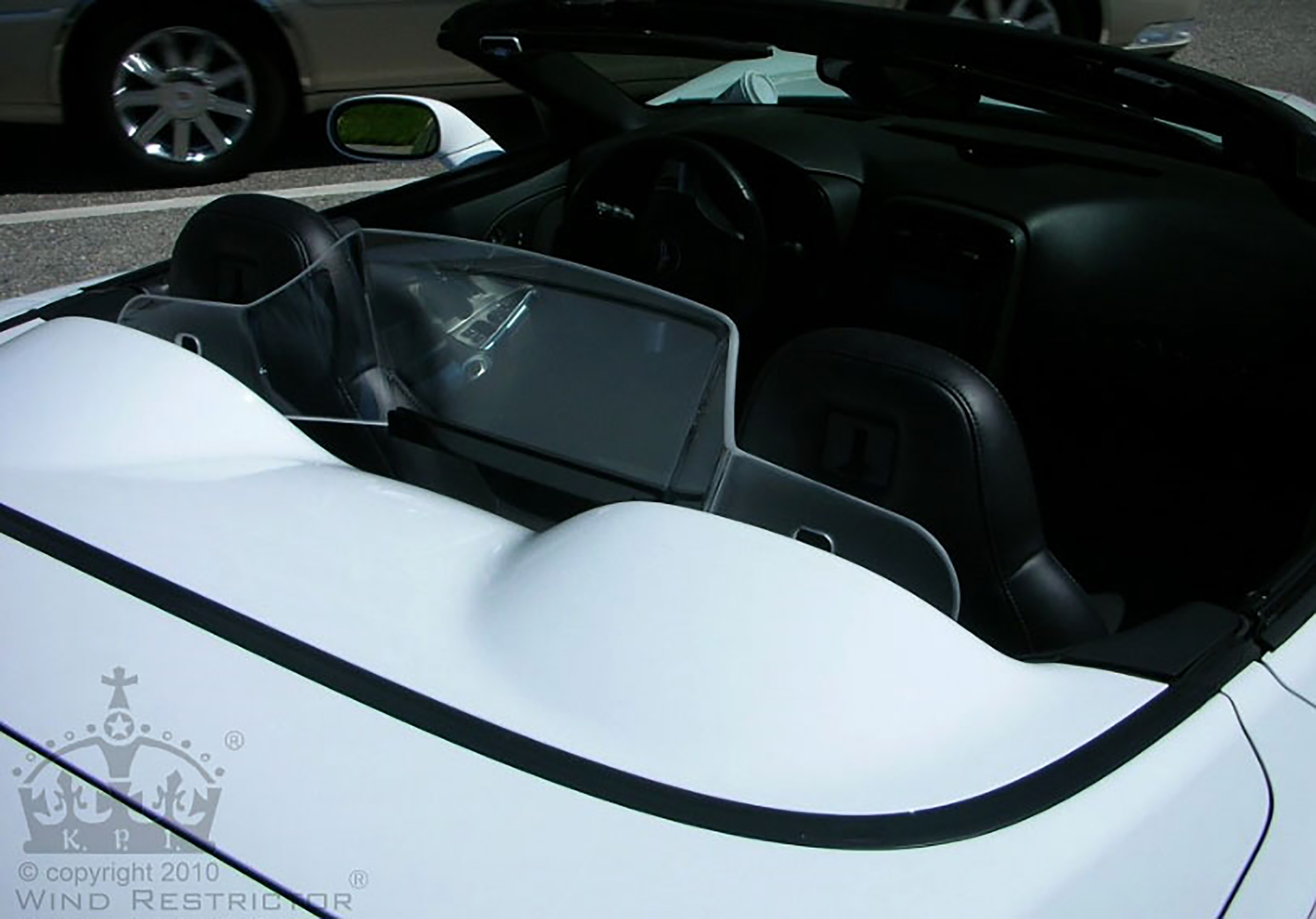 C6 20052013 Chevrolet Corvette Convertible Wind Deflector Choice Of Finish WINDRESTRICTOR