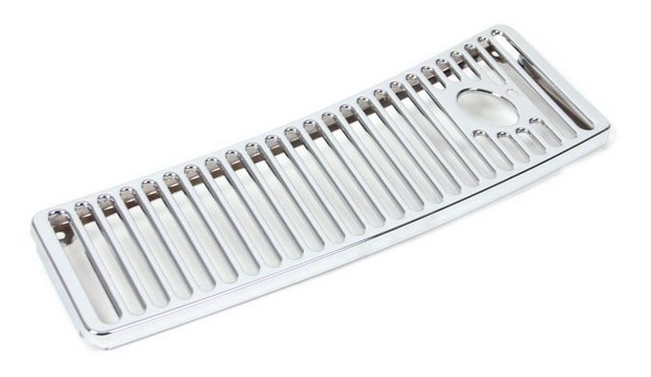 C2 1963-1967 Chevrolet Corvette Windshield Wiper Vent Grille - Chrome, RH - Auto Accessories Of America