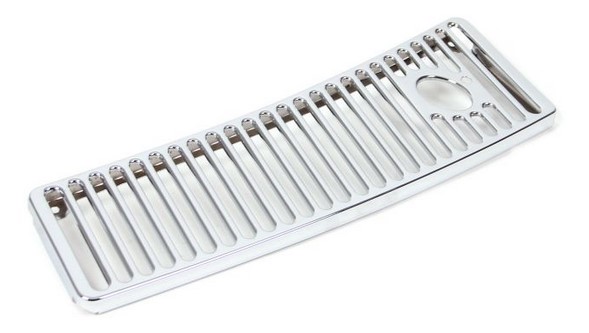 C2 1963-1967 Chevrolet Corvette Windshield Wiper Vent Grille - Chrome, LH - Auto Accessories Of America