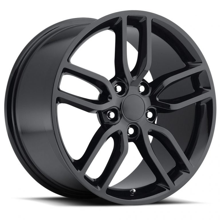 C7 2014-2019 Chevrolet Corvette C7 Z51 Style Black Wheel 20X10 79MM Offset - Auto Accessories of America
