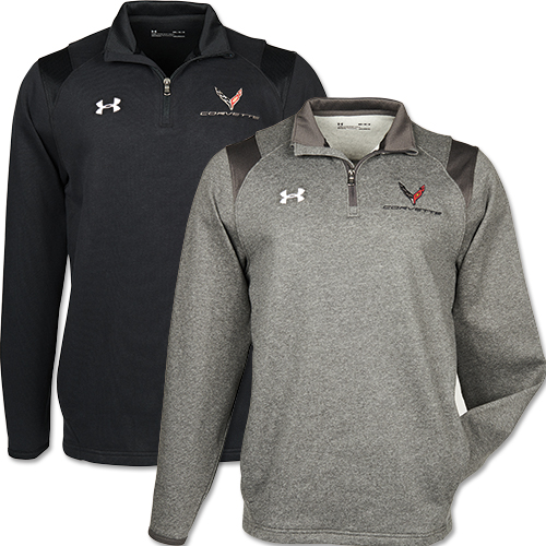 C8 2020-2024 Chevrolet Corvette Under Armour Quarter-Zip Mid-Weight Men's  Pullover W/C8 Logos - Choose Color - Auto Accessories Of America