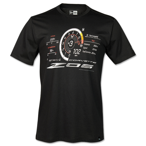 C8 2023 Chevrolet Corvette C8 Z06 Tach Men's T-Shirt W/Front & Sleeve Graphics - Auto Accessories Of America