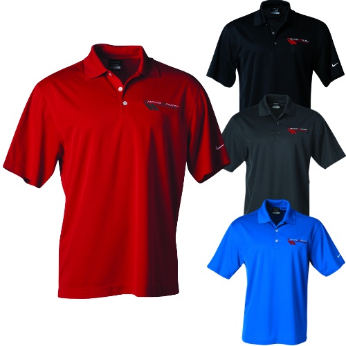 C6 2010-2013 Chevrolet Corvette Nike Dri-FIT Men's Polo W/C6 Grand Sport Logos - Choose Color - Auto Accessories Of America
