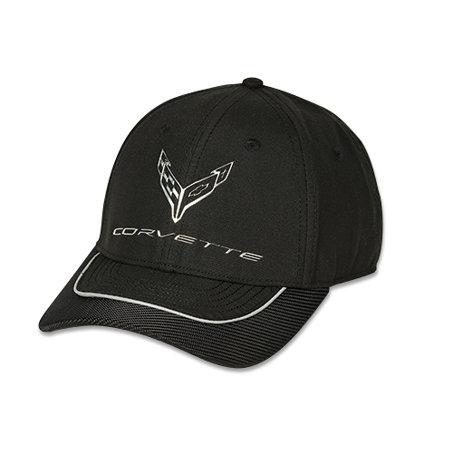 C8 2020-2024 Chevrolet Corvette Metallic Chrome Emblem Hat W/C8 Logo - Auto Accessories Of America