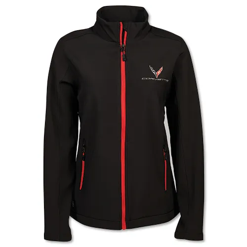 C8 2020-2024 Chevrolet Corvette Ladies Matrix Soft Shell Jacket W/C8 Logo - Auto Accessories Of America