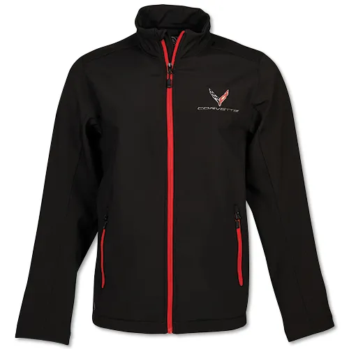 C8 2020-2024 Chevrolet Corvette Men's Matrix Soft Shell Jacket W/C8 Logo - Auto Accessories Of America