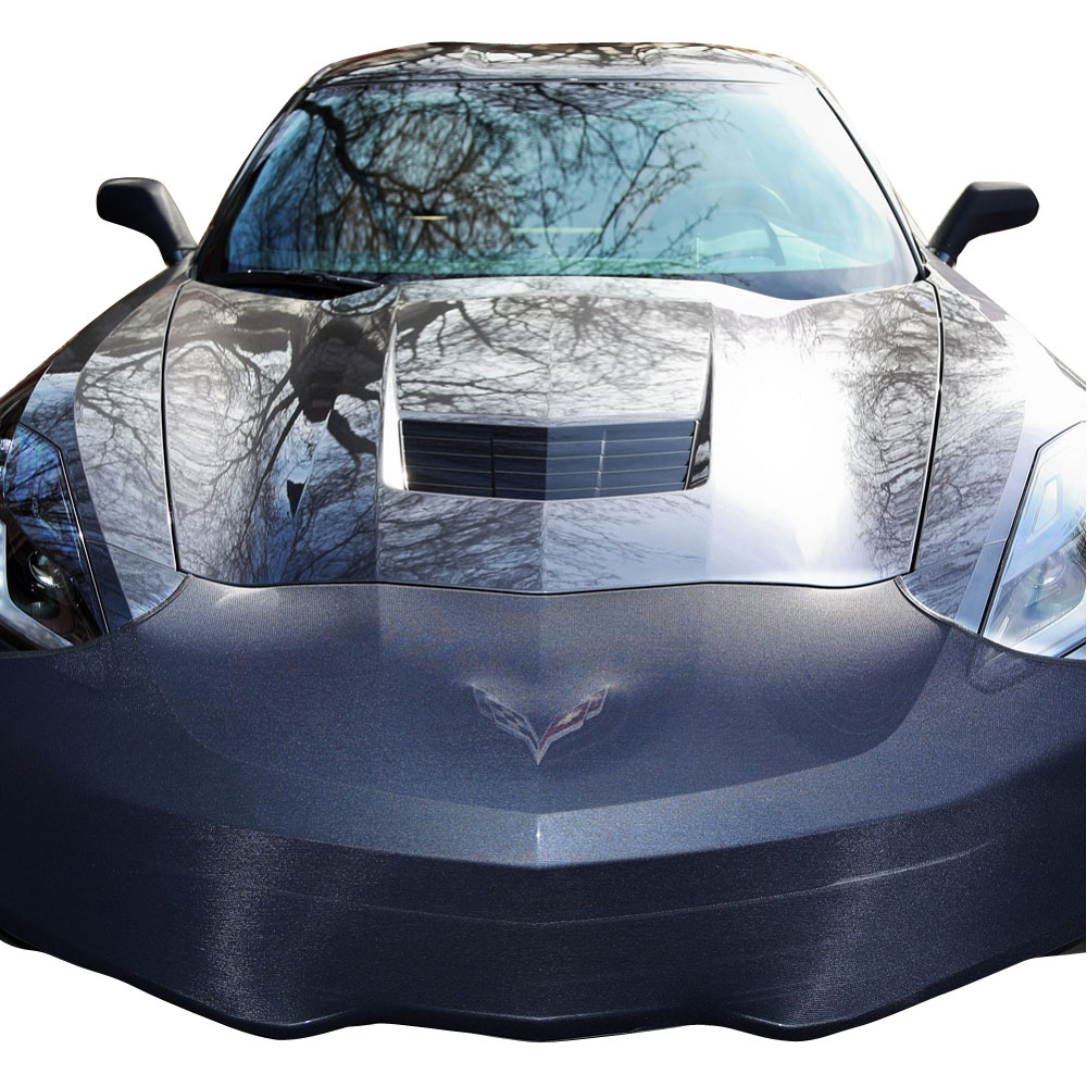 C7 2014-2019 Chevrolet Corvette Front Bumper & Mirror Cover Set - Black ...