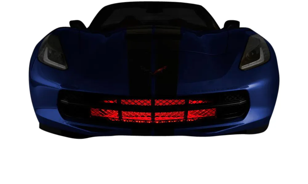 C7 2014-2019 Chevrolet Corvette WIRELESS RGB CENTER GRILLE LED LIGHTING KIT - Auto Accessories Of America