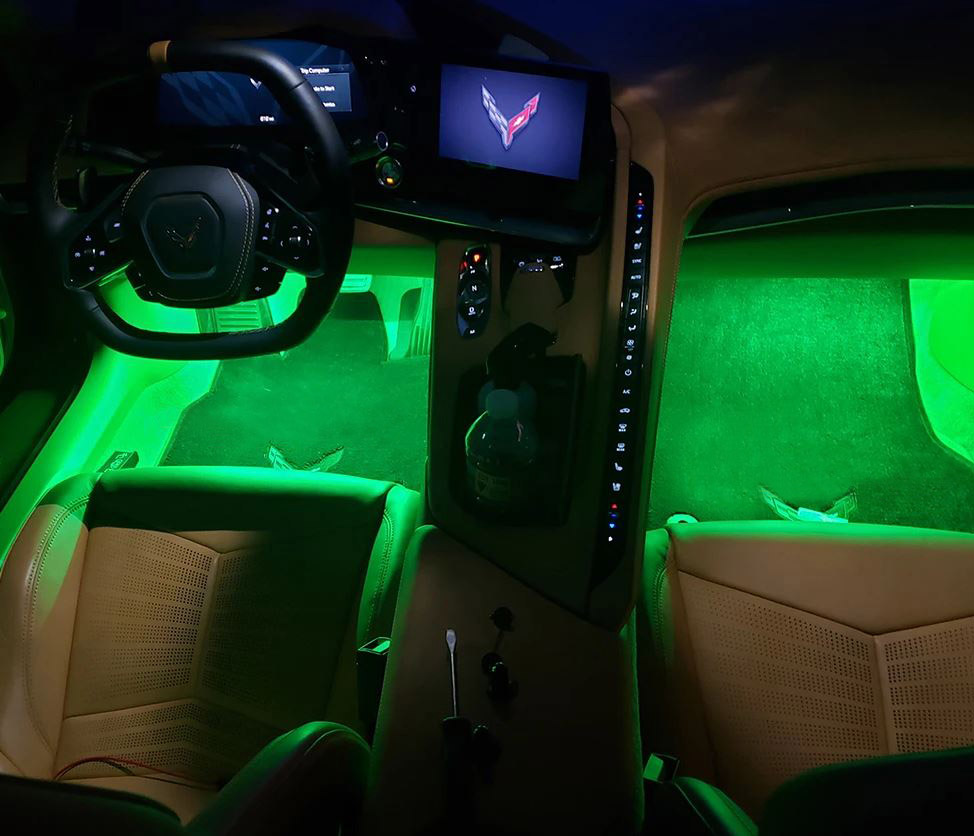 C6 20052013 Chevrolet Corvette WIRELESS RGB INTERIOR FOOTWELL LED