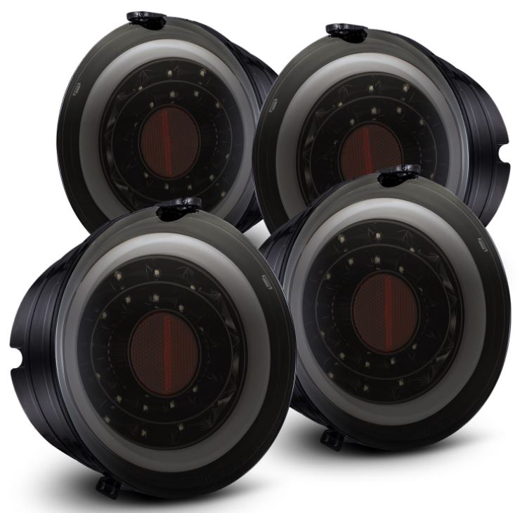 C6 2005-2013 Chevrolet Corvette ARX PRO-SERIES LED TAILLIGHTS - JET BLACK - 610020 - AlphaRex