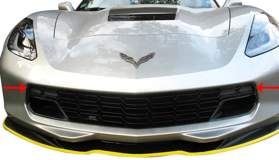 C7 2014-2019 Chevrolet Corvette Carbon Flash Z06 Front Lower Grille - Choose Application - Auto Accessories Of America