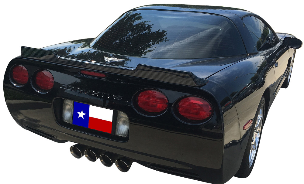 C5 19972004 Chevrolet Corvette Hydro Carbon Fiber Wicker Bill Spoiler