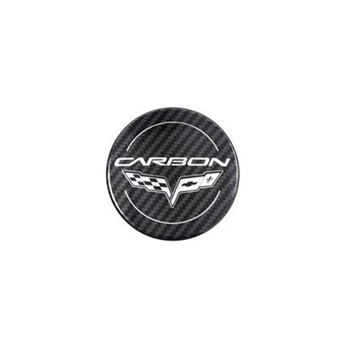 C6 2005-2013 Chevrolet Corvette Carbon Edition Wheel Center Caps - Choose Size - General Motors