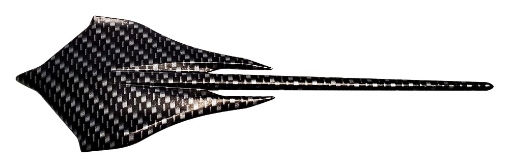 C8 2020-2024 Chevrolet Corvette Hydro Carbon Fiber Rear Stingray Emblem - Choose Finish - General Motors