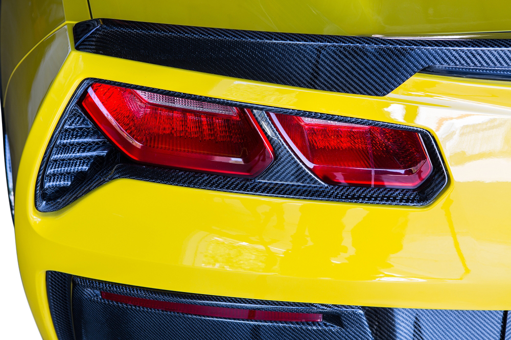 C7 2014-2019 Chevrolet Corvette Carbon Fiber Tail Light Bezels - EOS