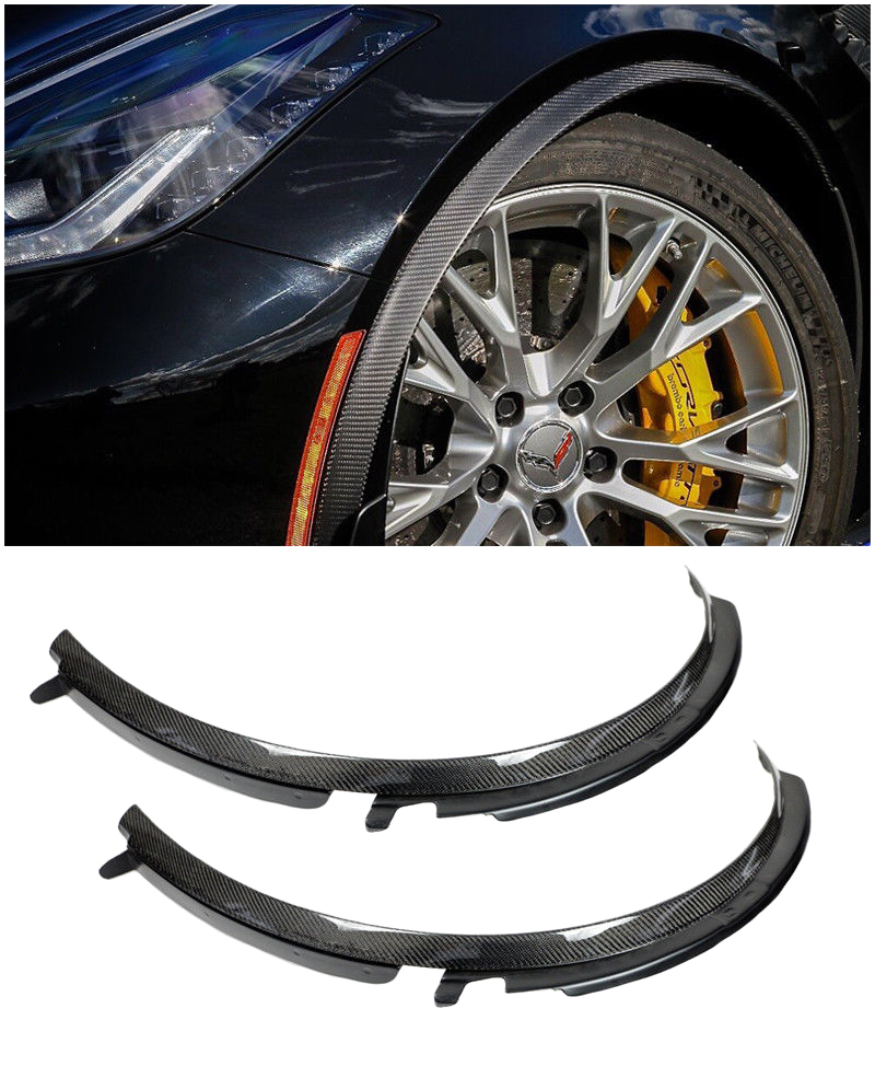 C7 2014-2019 Chevrolet Corvette Carbon Fiber Front Fender Extensions - EOS
