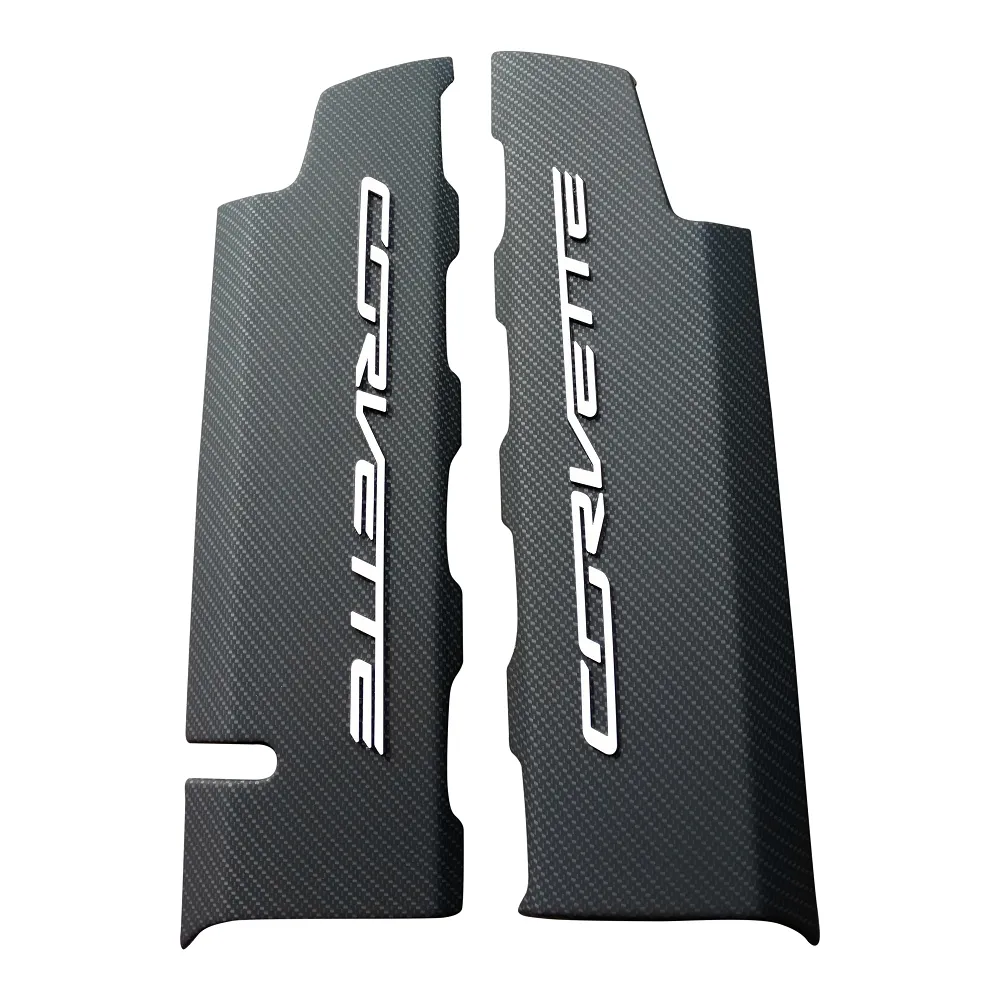 C7 2014-2019 Chevrolet Corvette Hydro Carbon Fiber Fuel Rail Covers - Choose Finish & Color - General Motors