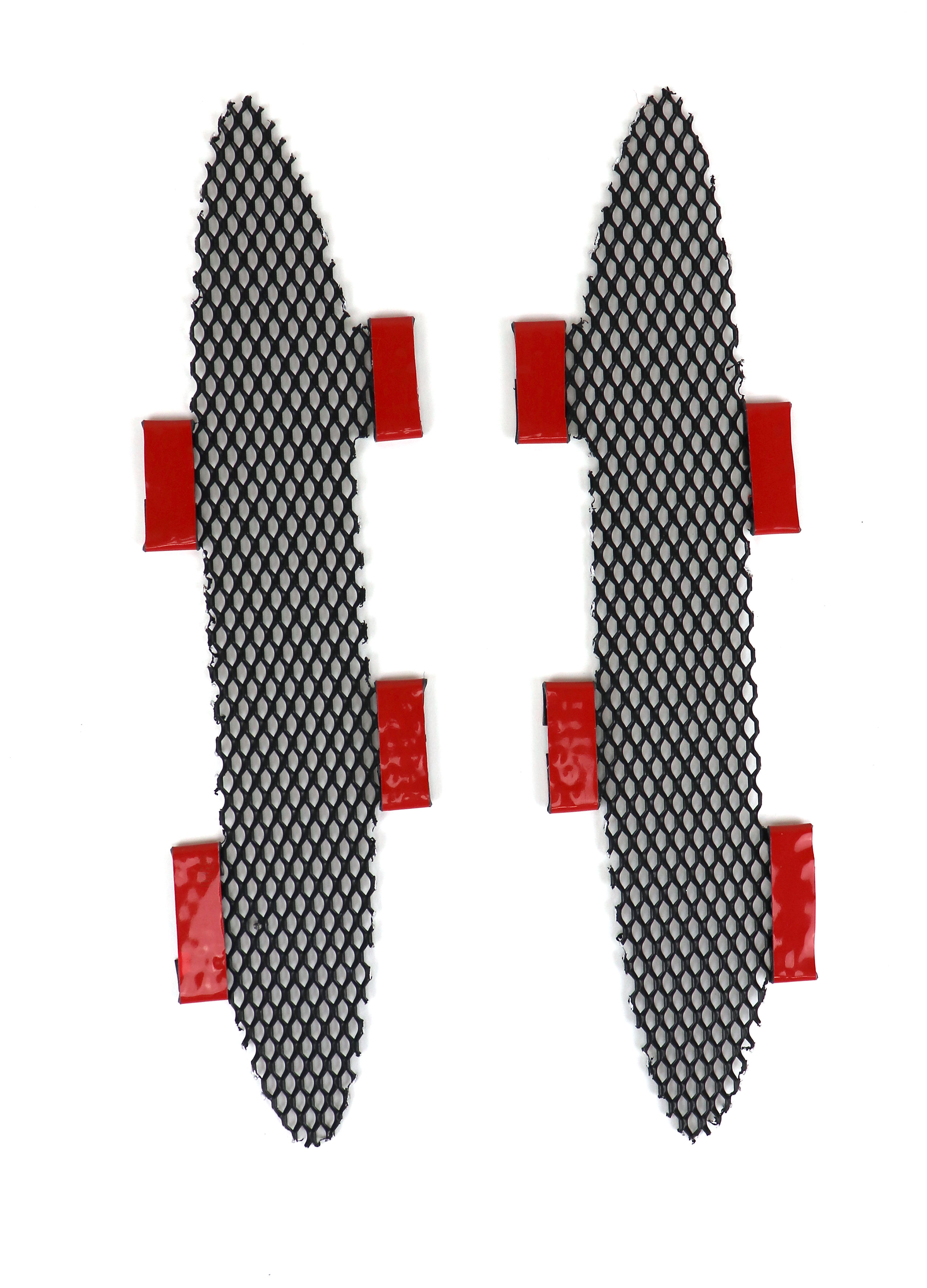 C6 2005-2013 Chevrolet Corvette Fender Vent/Cove Screens - Base/Z06 - Aluminum - Choose Finish - CA