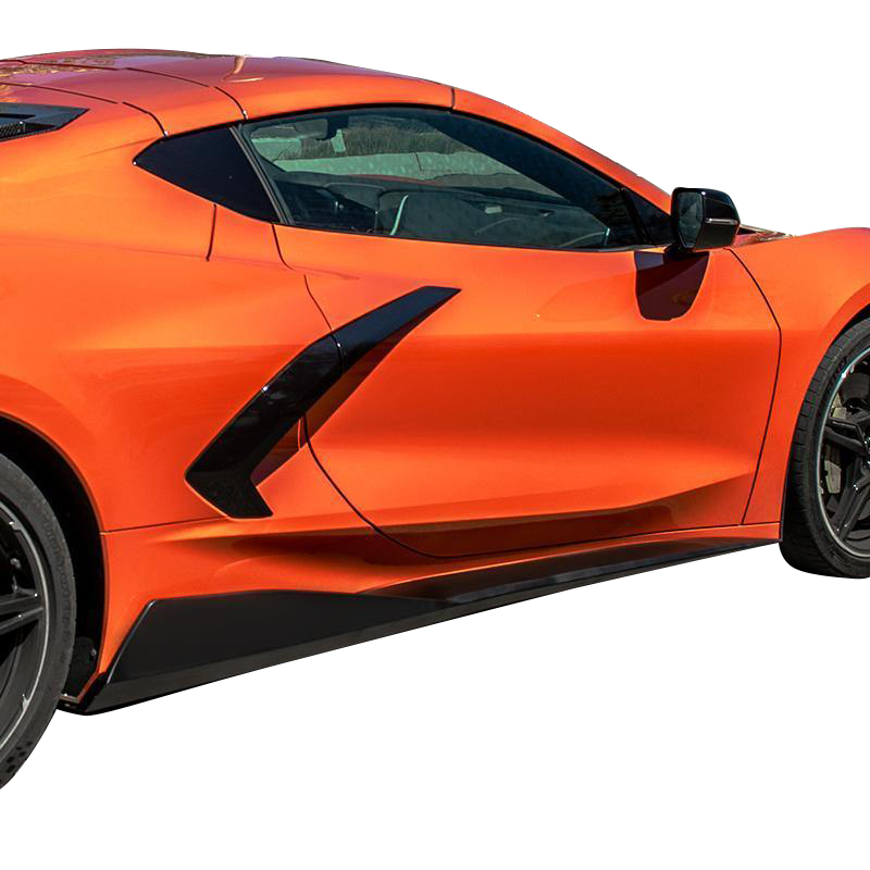 C8 2020-2024 Chevrolet Corvette Carbon Flash Metallic 5VM Side Skirts - EOS