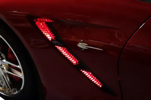 C7 2014-2019 Chevrolet Corvette Side Fender Vent LED Strip Lighting - Choose Style & Color - CA