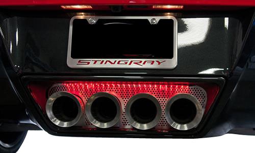 C7 2014-2019 Chevrolet Corvette Exhaust Plate LED Strip Lighting - Choose Style & Color - CA