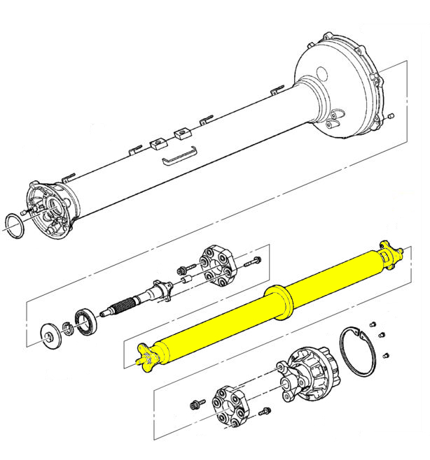 C7 2015-2019 Chevrolet Corvette Prop Shaft Assembly w/High Temp ...