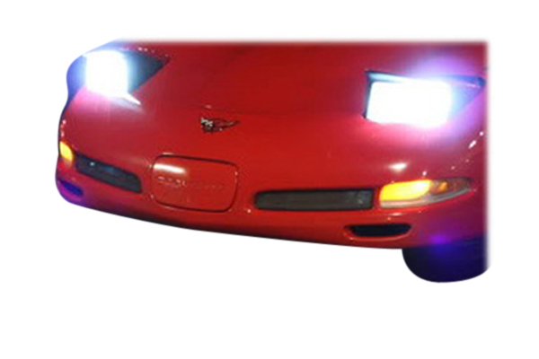 C5 1997-2004 Chevrolet Corvette HID Headlight Low Beam & High Beam Conversion Kit - Choose Size, Color & Finish - CA