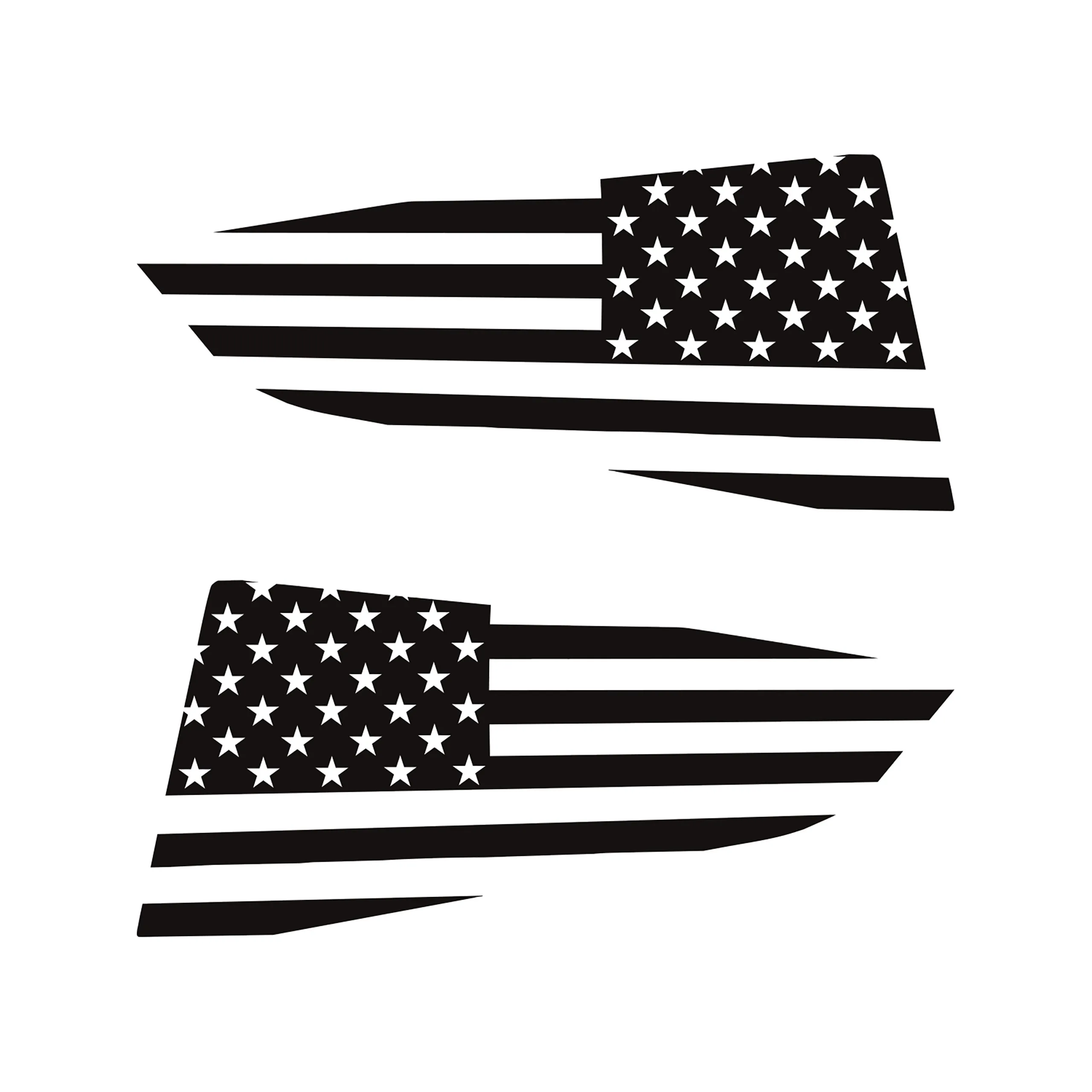 C7 2014-2019 Chevrolet Corvette Quarter Window Flag Decal - Choose Style & Color - CA