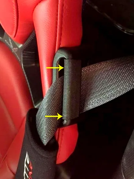 CA 2014-2023 Chevrolet Corvette Seat Belt Guide Anti-Belt Pop Guards