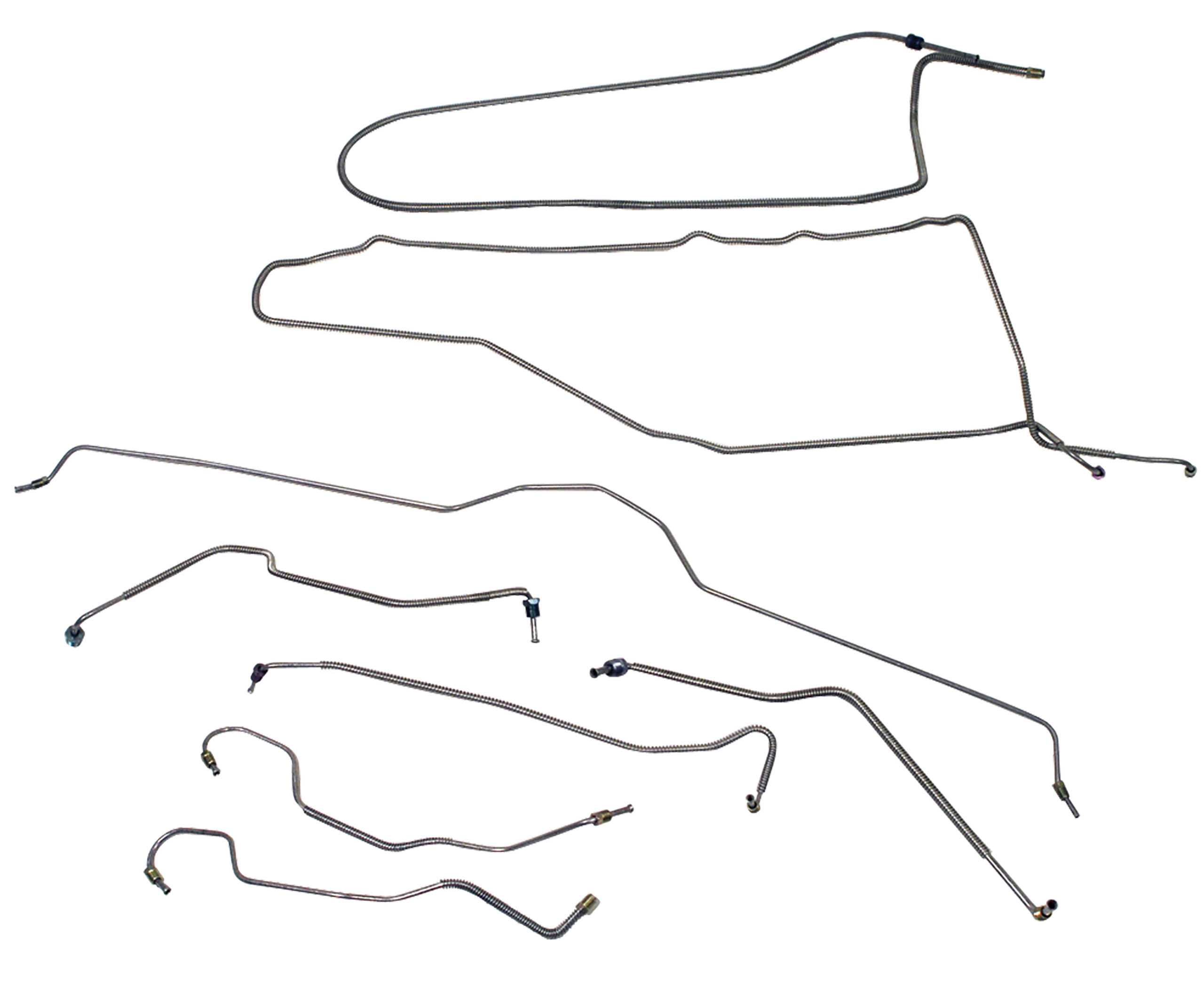 C3 1975 Chevrolet Corvette Brake Line Set. W/O Power Brake - Corvette ...