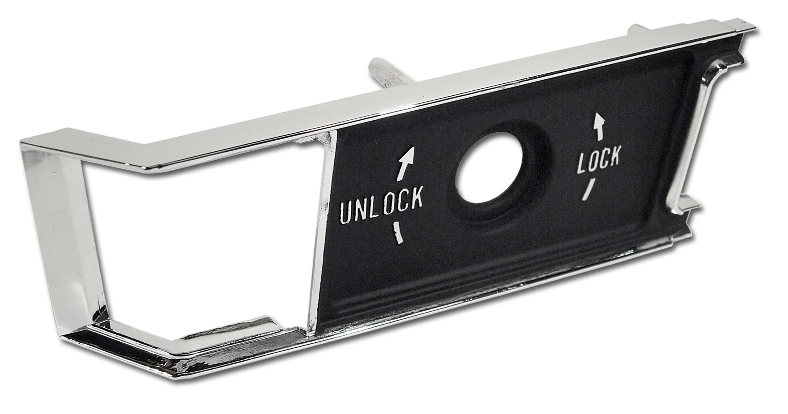 C3 1968-1977 Chevrolet Corvette Door Panel Lock Knob Insert Plate. RH - CA