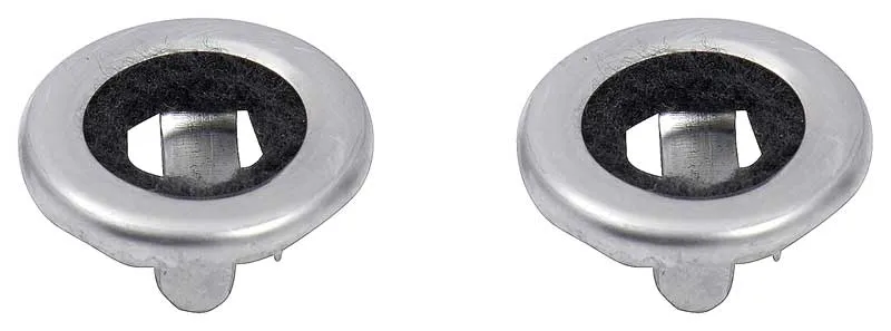 1968-1972 Chevrolet Camaro Door Lock Knob Ferrules - Narrow OEM Style - Pair - 7729591 - OER