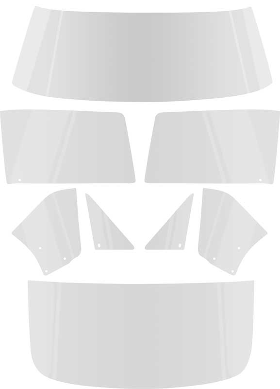 First Generation 1967-1969 Chevrolet Camaro Coupe - 8 Piece Glass Kit - Choose Color - OER