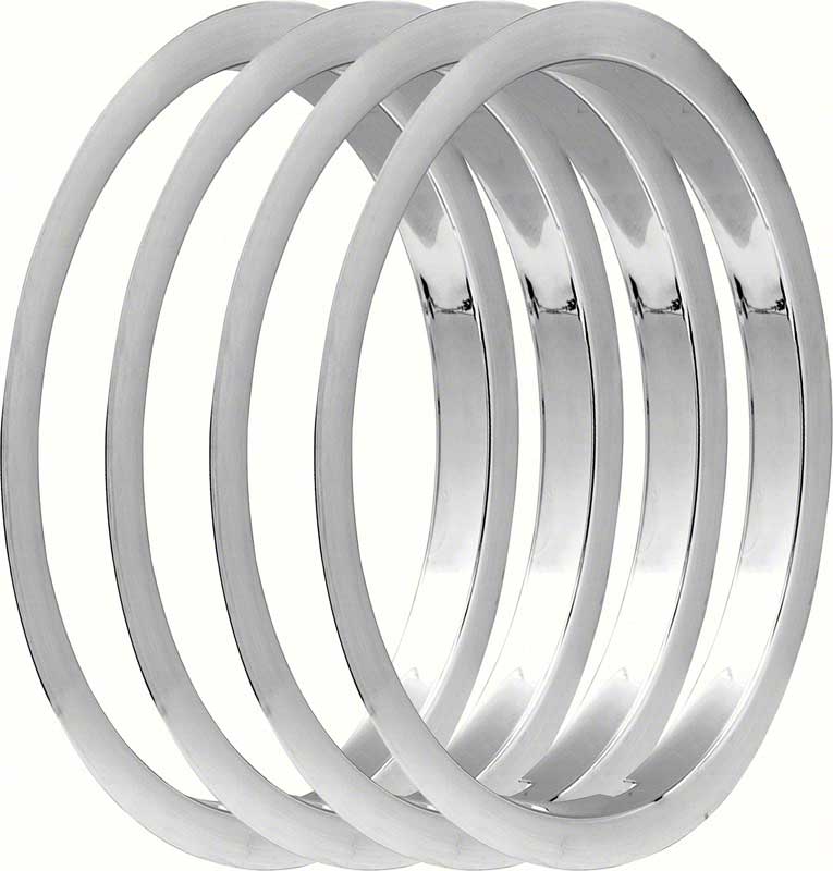 Second Generation 1970-1981 Chevrolet Camaro 5 Spoke Mag Wheel Trim Ring Set - 15