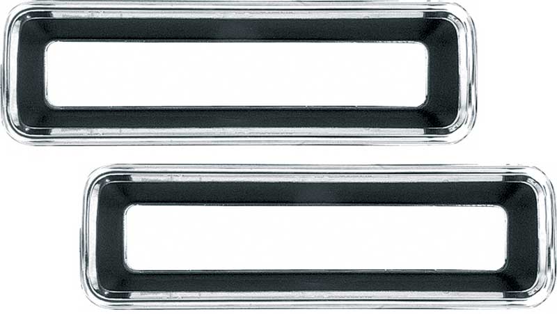 First Generation 1967-1968 Chevrolet Camaro Tail Lamp Bezel Set - Pair - Choose Application - OER