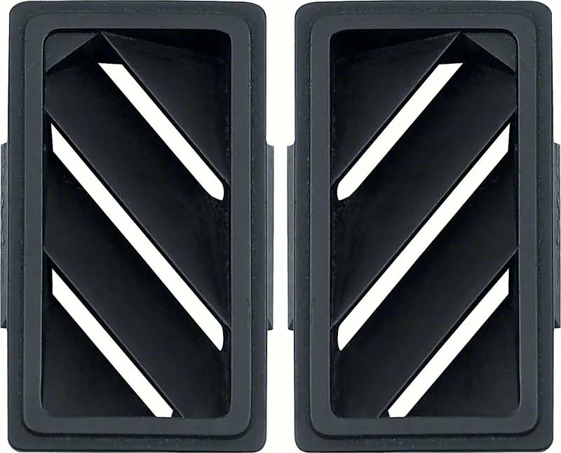 Third Generation 1982-1992 Chevrolet Camaro Dash Pad Defrost Vents - Pair - K581 - OER