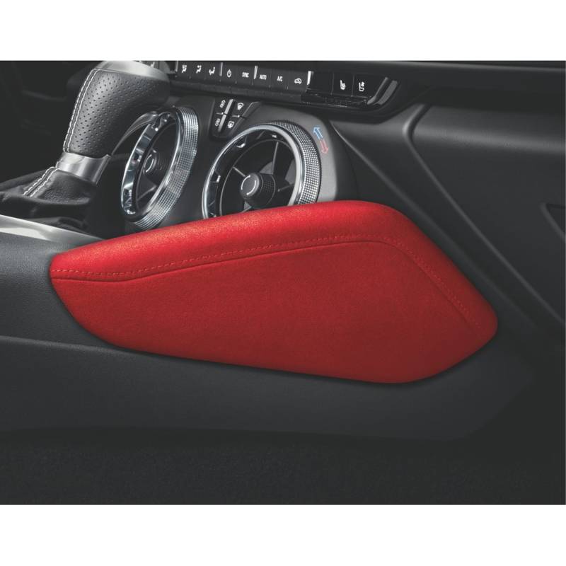 Sixth Generation 2016-2024 Chevrolet Camaro Knee Pad Interior Trim Kit - Adrenaline Red W/Torch Red Stitching - 84712621 - General Motors