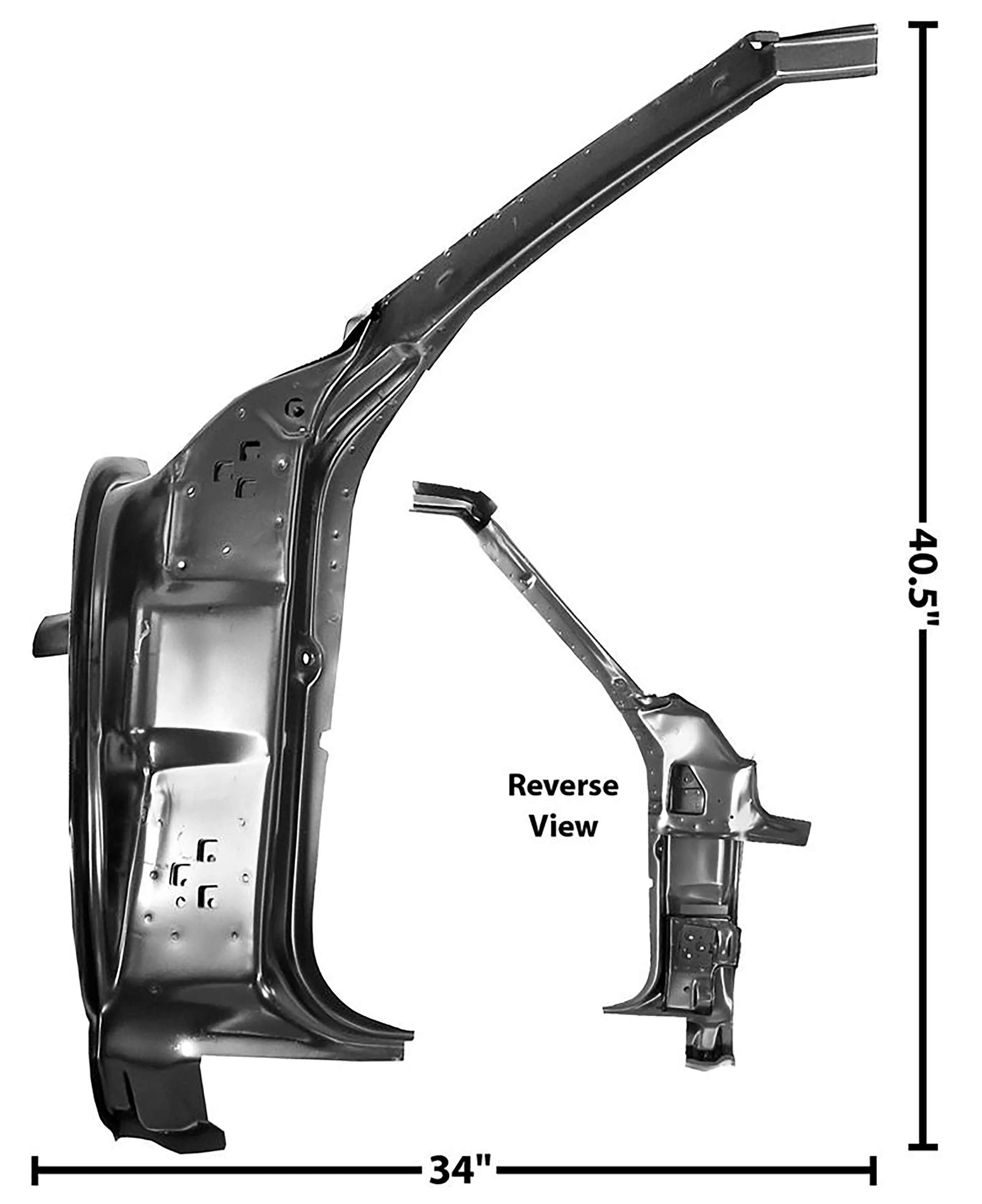 First Generation 1967 Chevrolet Camaro Inner Door Frame, LH - 1021D - Dynacorn