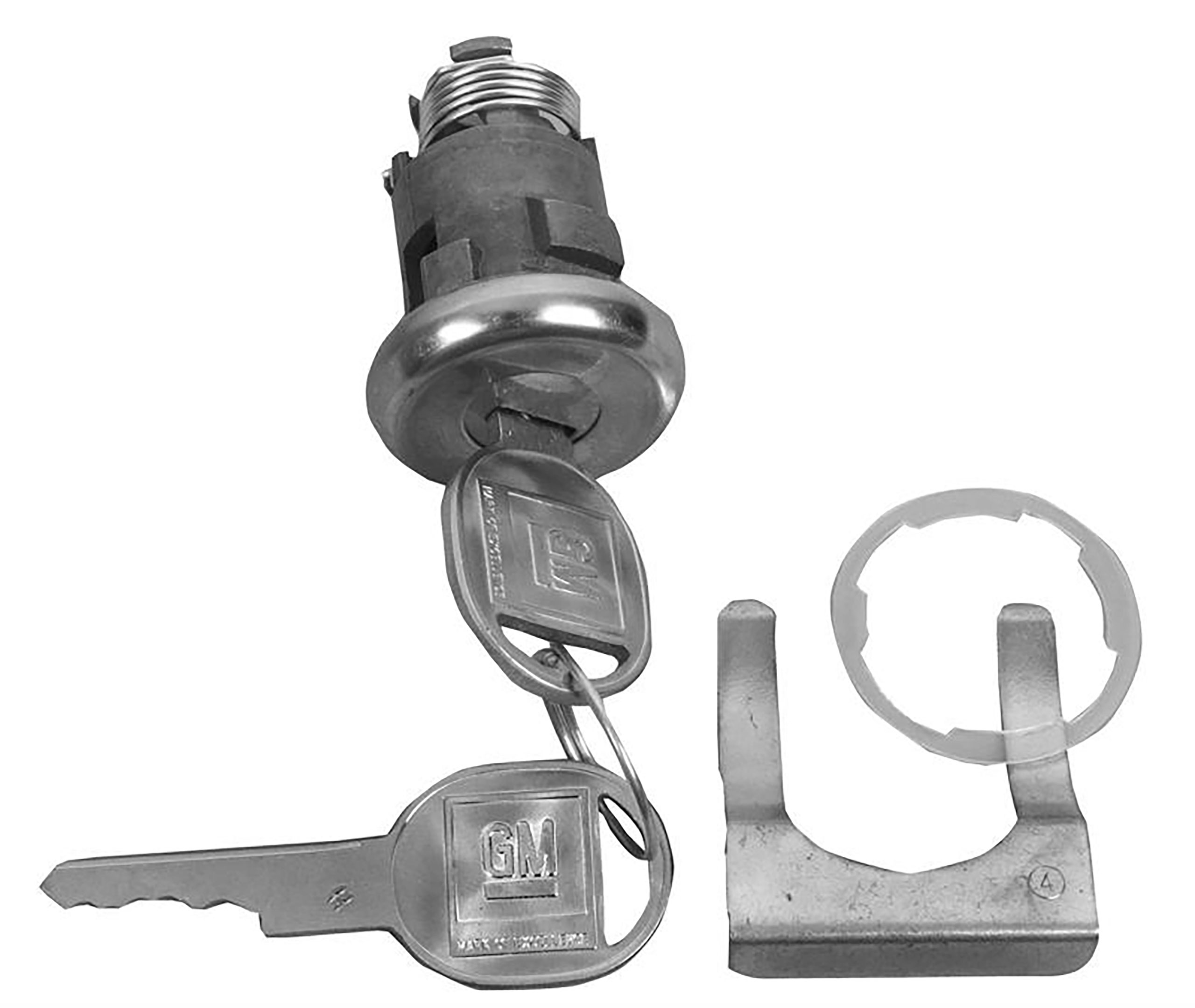 First Generation 1967 Chevrolet Camaro Trunk Lock, Oval Head Keys - Auto Accessories of America