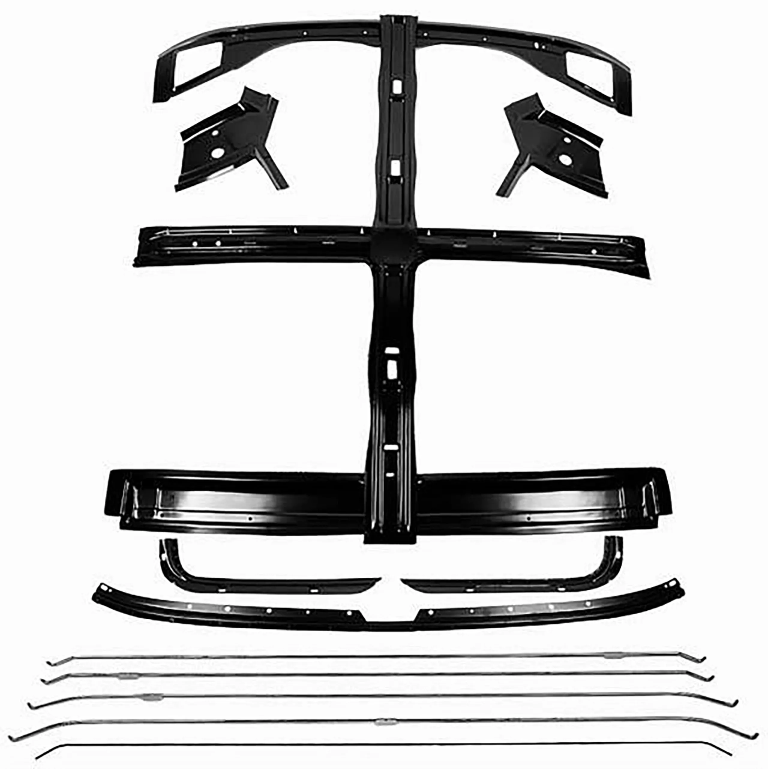 First Generation 1967-1968 Chevrolet Camaro 14 Piece Roof Panel Brace Kit - 1004A - Dynacorn