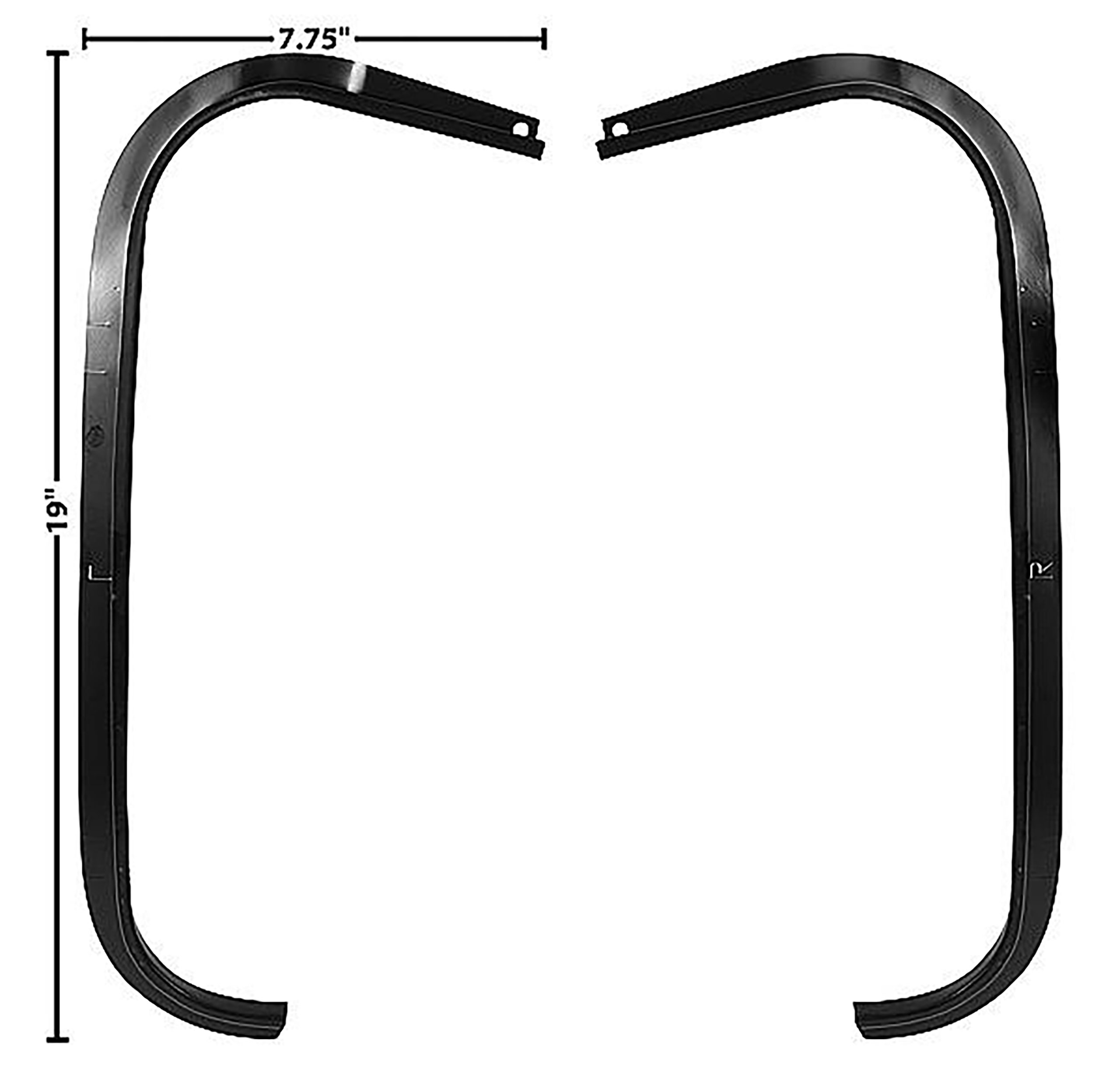First Generation 1967-1969 Chevrolet Camaro Trunk Weatherstrip Channel Set - 1049LG - Dynacorn