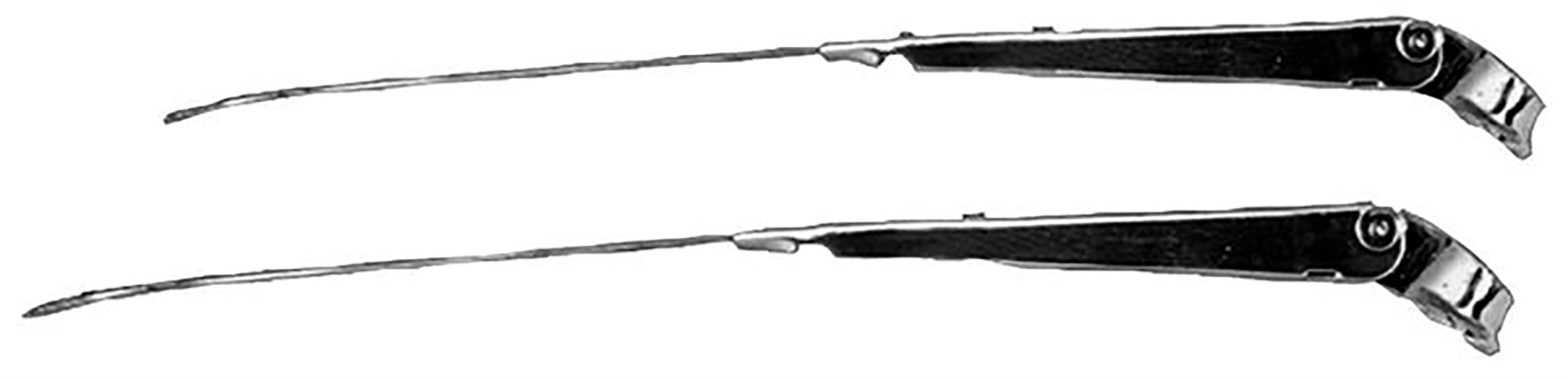 First Generation 1967-1969 Chevrolet Camaro Coupe Wiper Arm Kit, Chrome - M1029A - Dynacorn