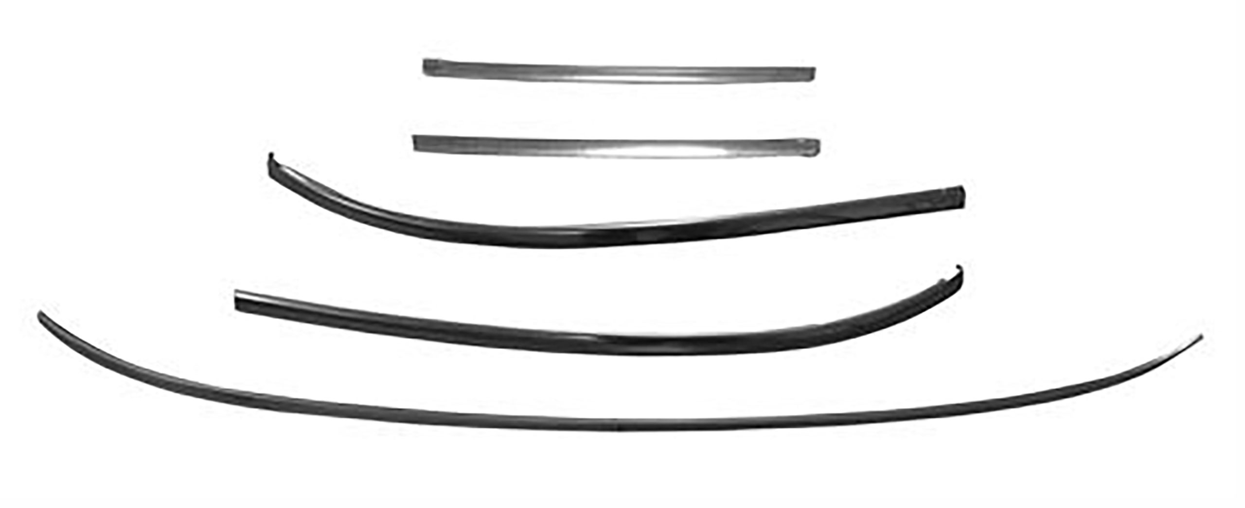 First Generation 1967-1969 Chevrolet Camaro Convertible Windshield Molding Set - M1033 - Dynacorn
