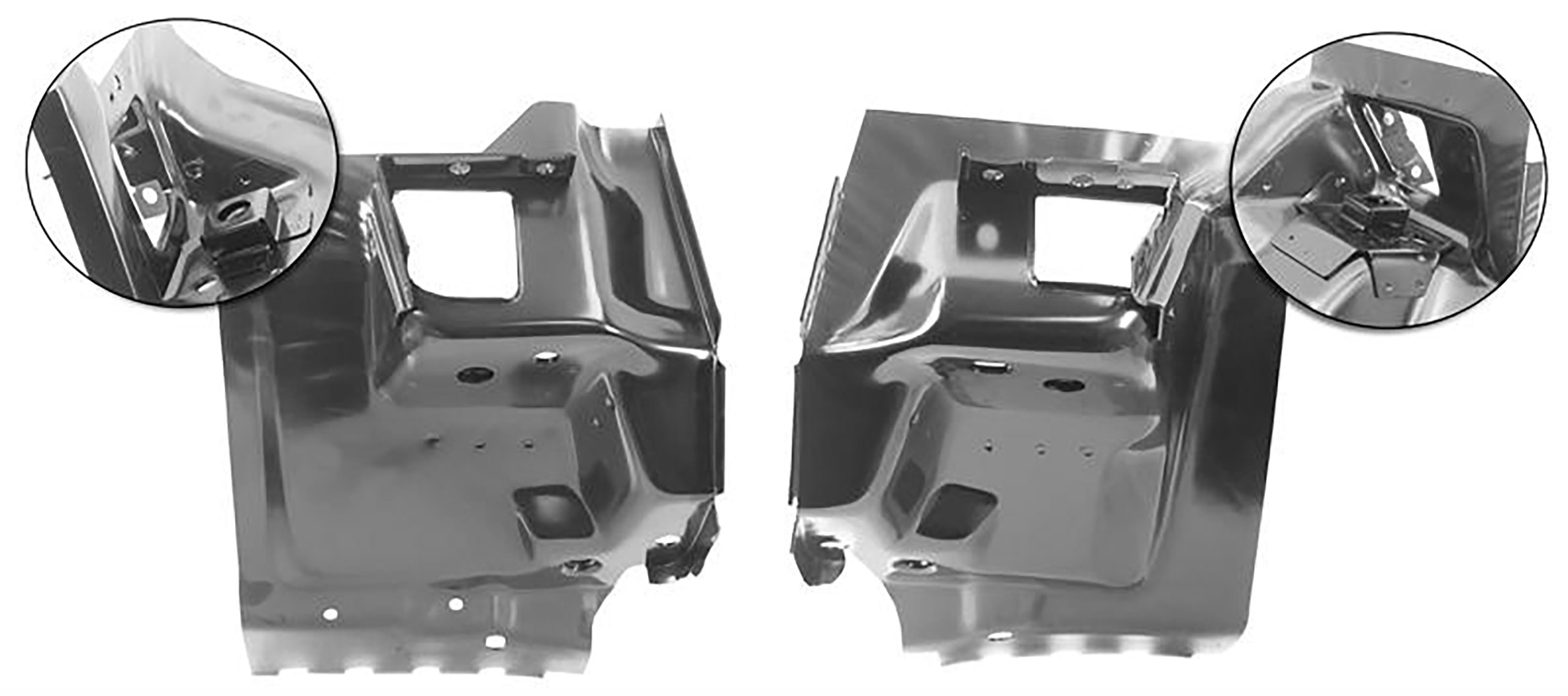 Second Generation 1970-1973 Chevrolet Camaro Firewall Brackets - 1046S ...