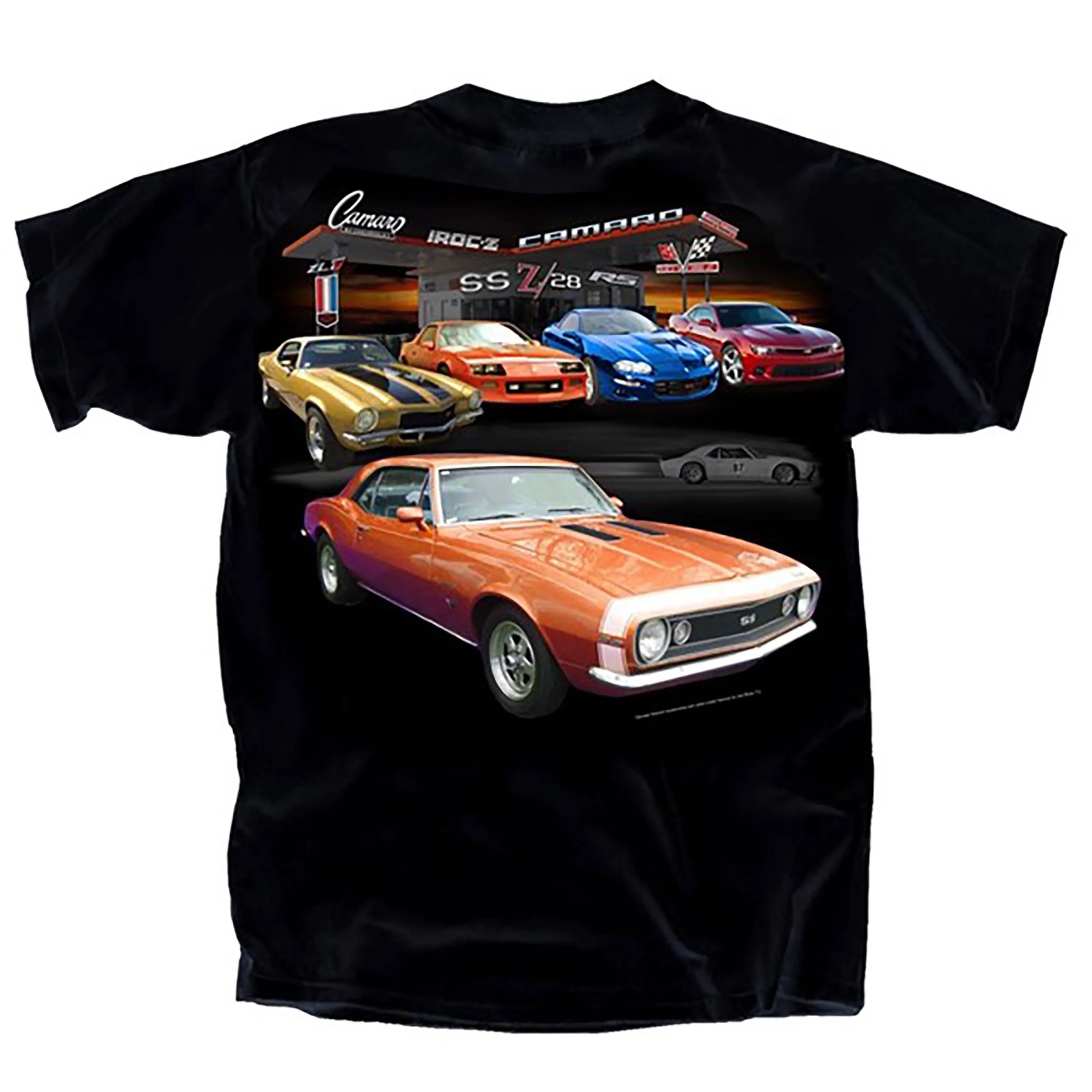1967-2021 Chevrolet Camaro Car Station T-Shirt - Auto Accessories Of America