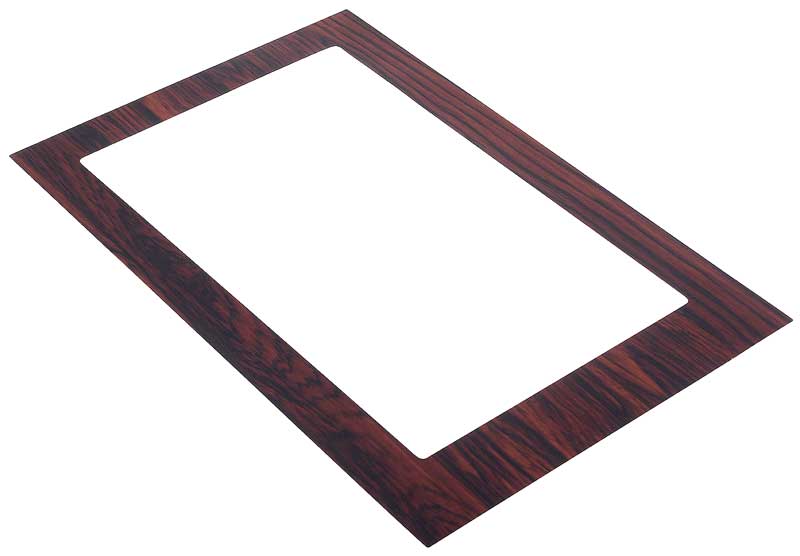 First Generation 1969 Chevrolet Camaro Console Shift Plate Insert - Cherrywood - Choose Style - OER