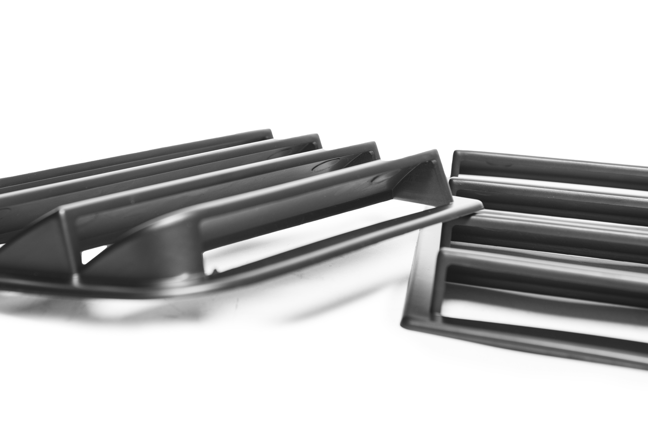 Seventh Generation 2015-2023 Dodge Charger Performance Track Style Rear Quarter Window Louver Covers - Unpainted - Pair - EOS